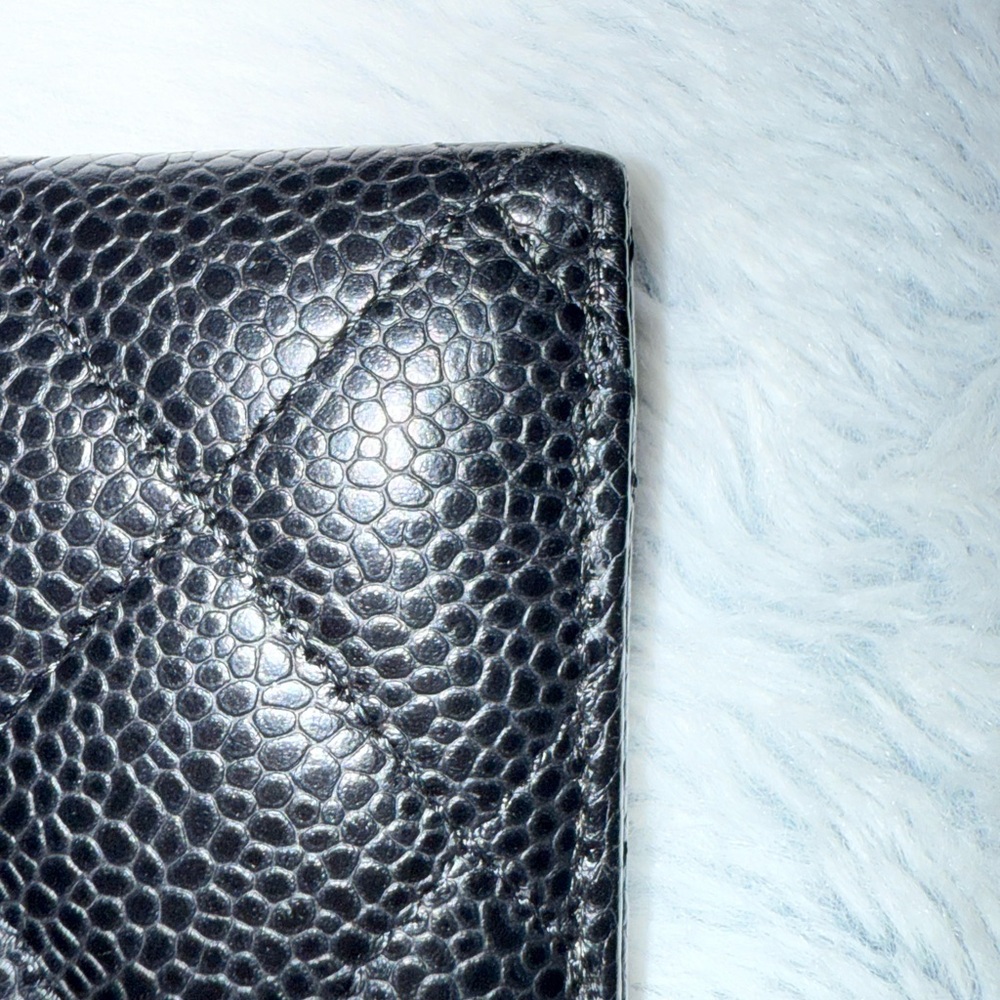 Chanel Black Quilted Caviar Leather Wallet - Picture 9 of 9
